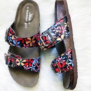 MADDEN GIRL | floral slide sandals